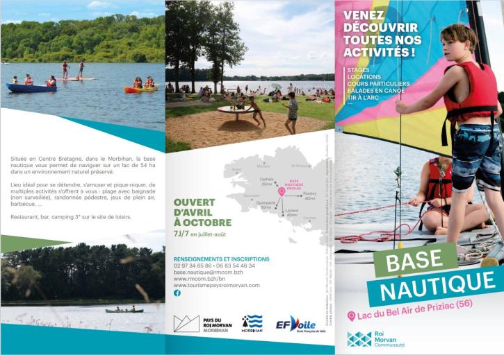 Activités base nautique Lac du Bel Air Priziac